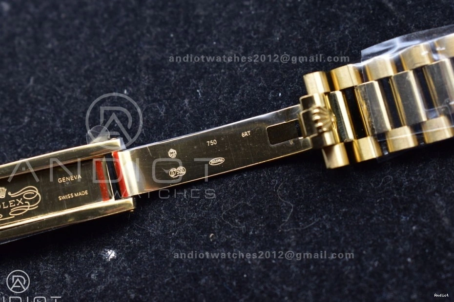 with Best Edition Bracelet YG President Gold Dial V5 Weight) Diamond (Gain 904L vr3255 DayDate QF Steel on 36 Square 0118